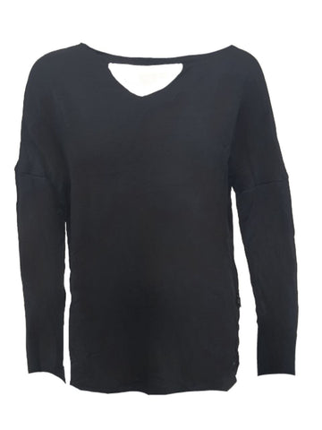 TEREZ Girl's Black Rayon Long Sleeve Shirt #1437546 14 Years NWT