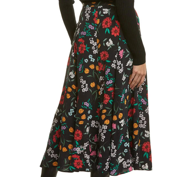 YUMI KIM Women's Garden At Dawn Black Trinity Skirt #SK17060 Small NWT