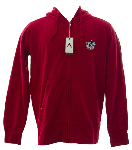 ANTIGUA Men's Dark Red Signature Full Zip Sweatshirt 100304 $53 NEW