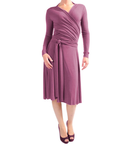 VON VONNI Womens Tropic Magenta Victoria Short Long Sleeve Transformer Dress NWT