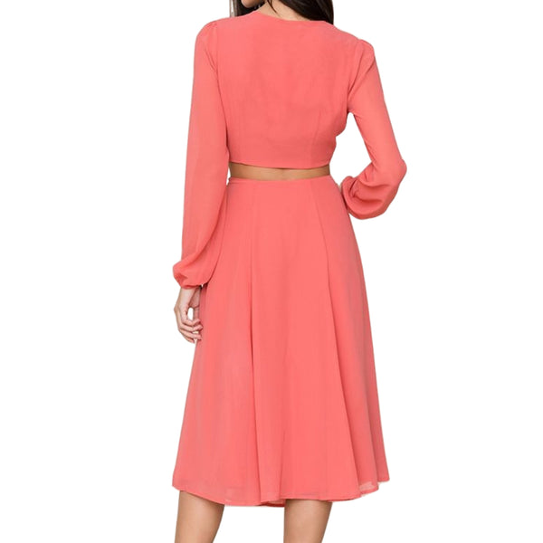 YUMI KIM Women's Saffron Open Heart Dress #DR18020 NWT