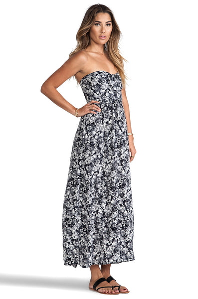 ZINKE Women's Black/White Floral Zoe Convertible Cover up Dress $215 NEW